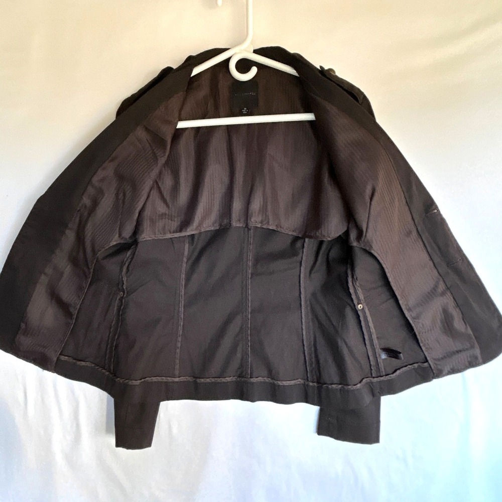 VTG Military Blazer Jacket Women M Gold Metal Buttons Epaulets Utility Cargo Y2k - Picture 11 of 12